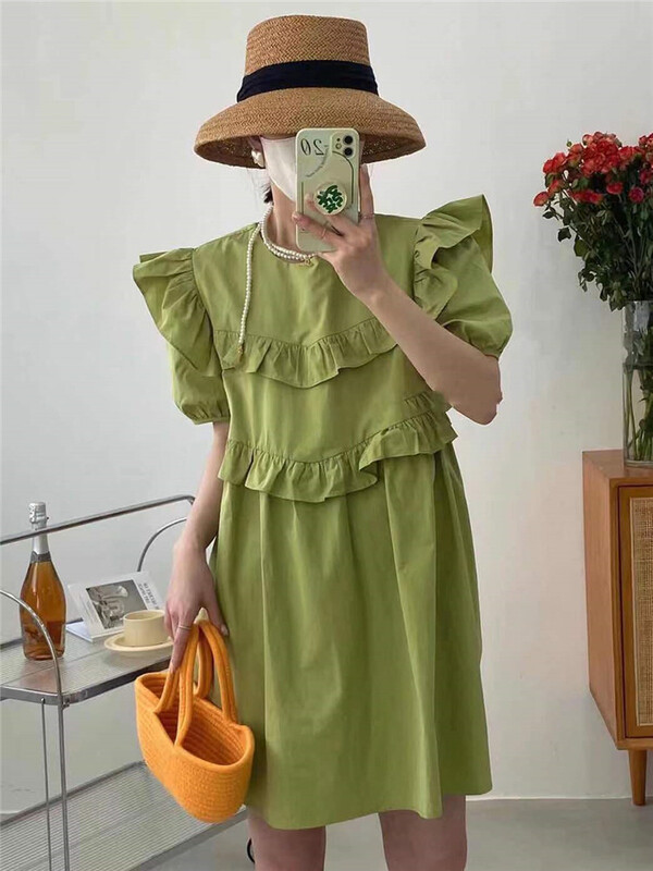 [Xiangli] Korean version simple and versatile doll dress 8893# PCZ