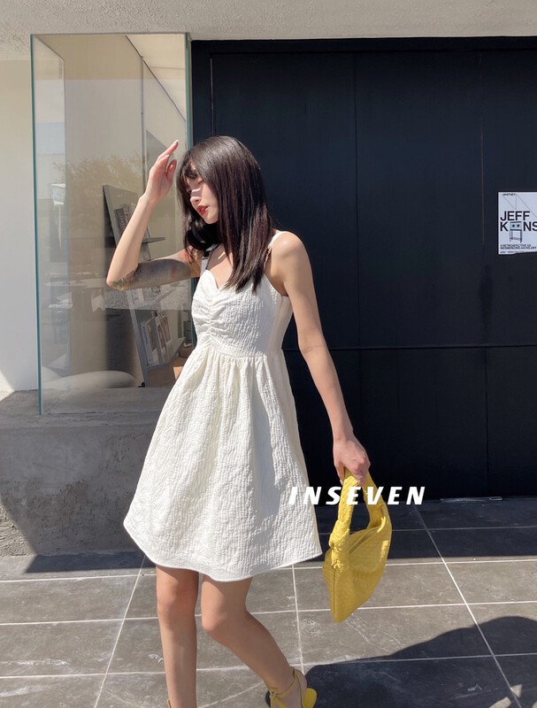 goods in stock! New in early summer! [inseven] vintage fashion suspender dress 25189# ozq