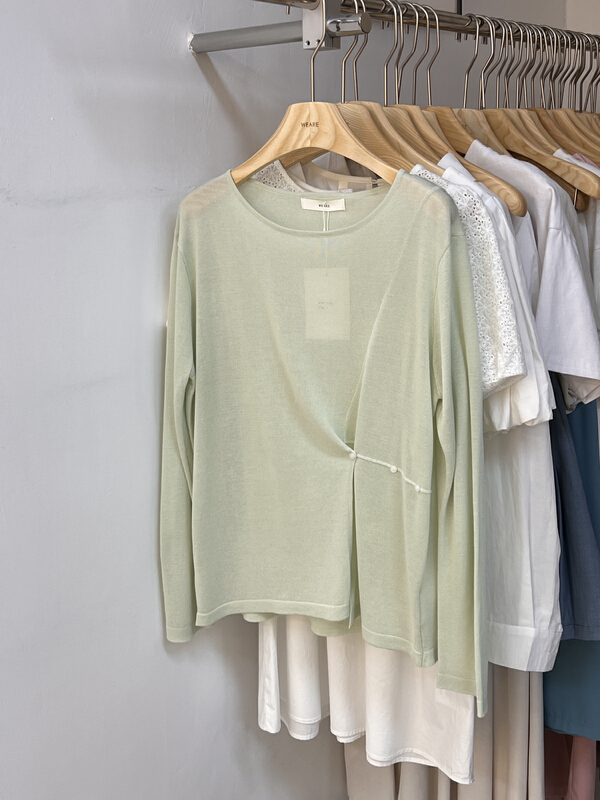 [we are] slit buckle versatile sweater 30069# zjy