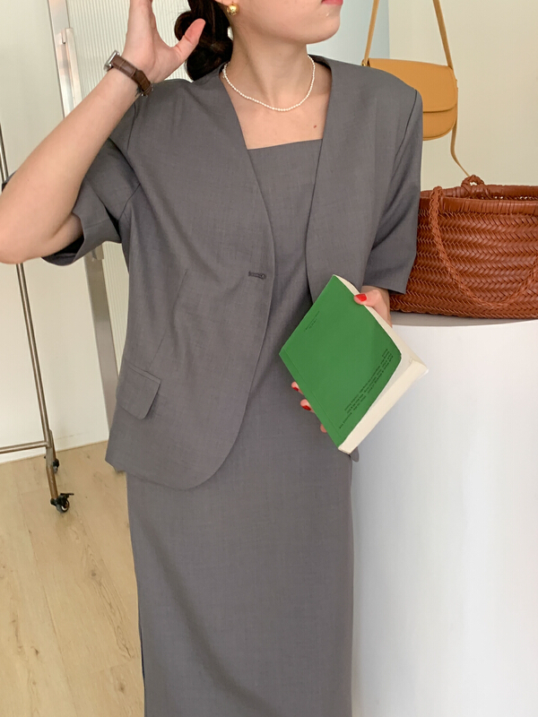 [Tn] Korean Short Sleeved commuter suit yw1140# cqw