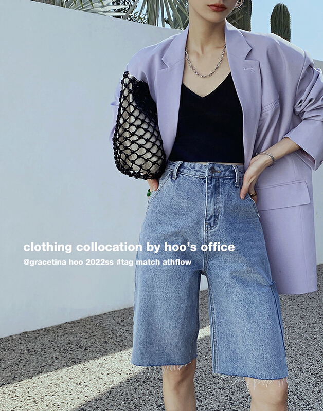 Original price 168.07! New year in early spring! [gracetina Hoo] minimalist shoulder drop design loose and lazy suit wt6150# zxl