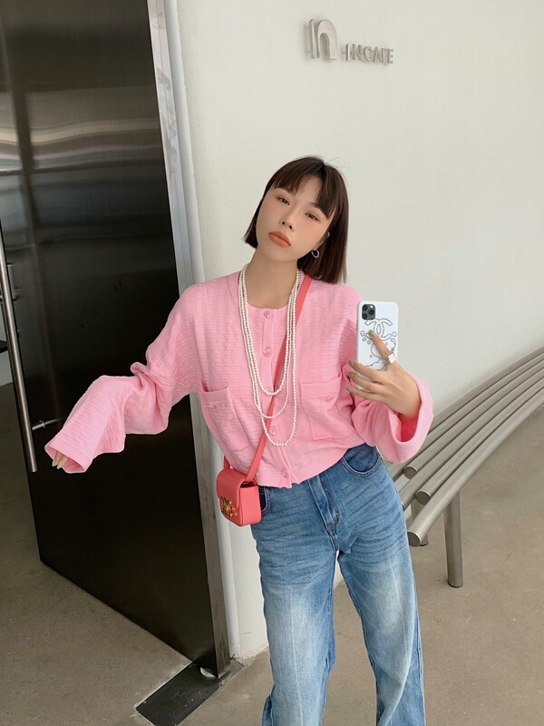 goods in stock! New year in early spring! [DTU] crew neck Korean loose Vintage knitted cardigan 32907# LSL