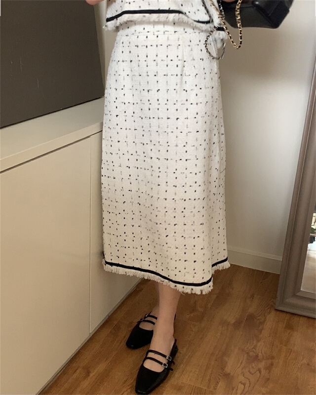 goods in stock! New in early summer! [bluepops] fashion Slim small fragrance skirt a2286# zxl