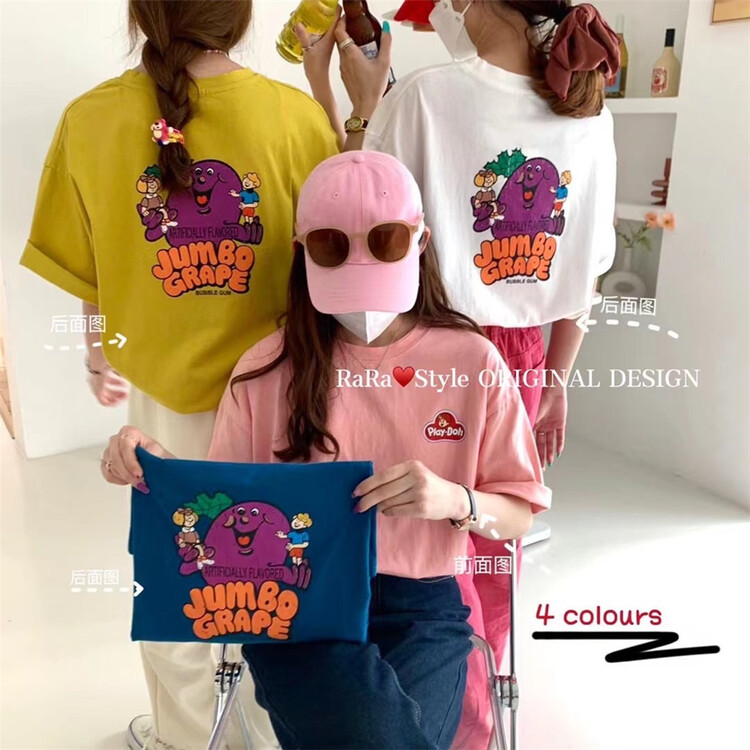 [rara] cartoon printing fashion short sleeve T-shirt t63011-1# LSL