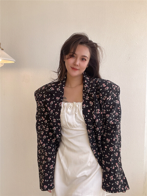 [sister] temperament floral loose suit ys2-2920# ozq