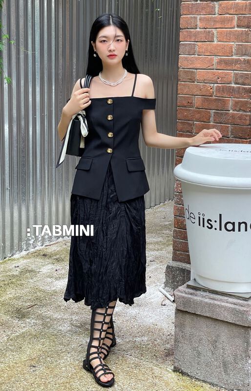 【TABMINI】韓版簡約百搭半身裙  X19614-G#  WPL