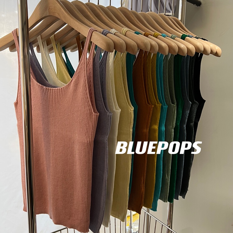 Main thrust of gear opening! [Gabrielle] 13 color pop knit vest / suspender a2226# zxl