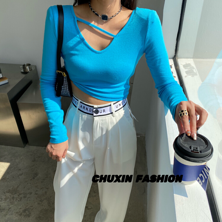 goods in stock! New year in early spring! [c.x Chuxin] New Korean simple temperament shirt ys1-6023# WTT
