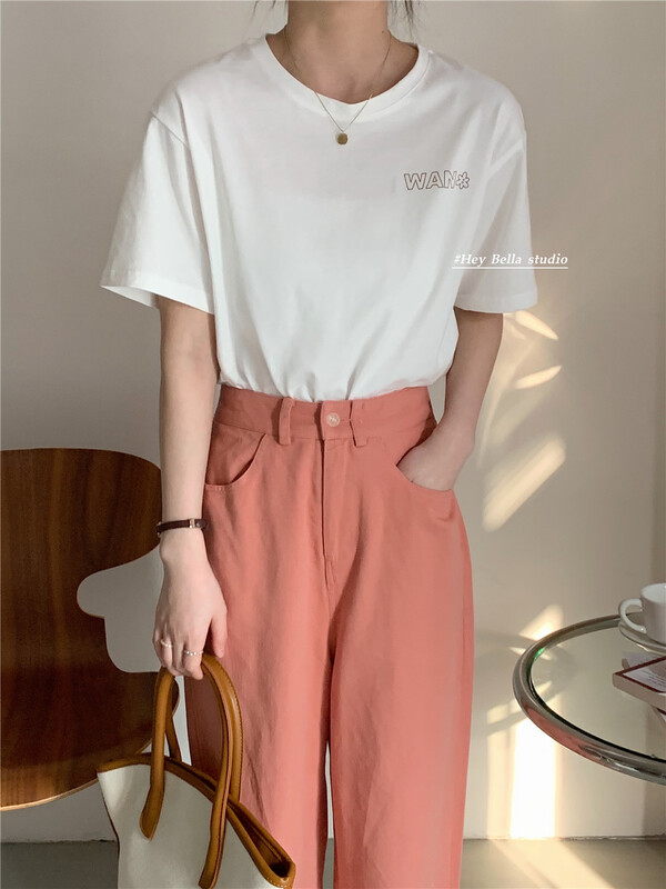 Original price 39.00! [hey Bella] comfortable Pullover Korean Short Sleeve T-shirt f118# ll