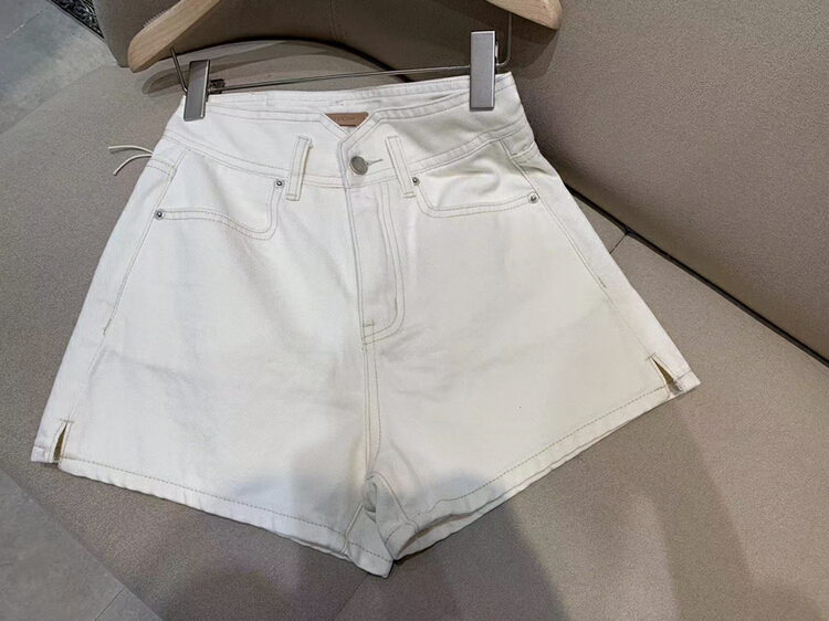 [rj1980] denim shorts 63295-1# LSL with specially designed waist and slit hems
