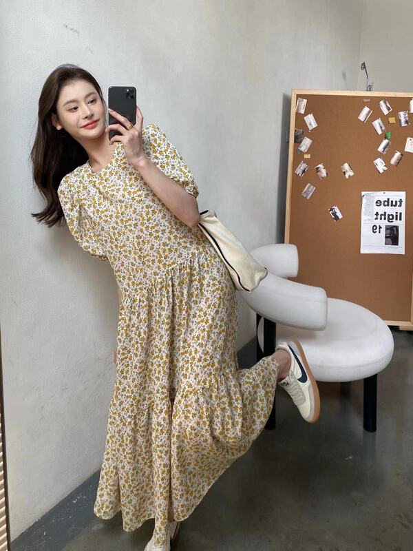 [modern 197] summer floral Korean style soft and versatile dress 8995# zyh