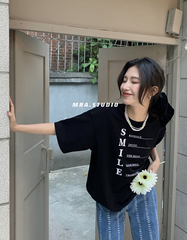 New in early summer! [MRA] Korean fashion versatile short sleeve T-shirt k6001# zxl
