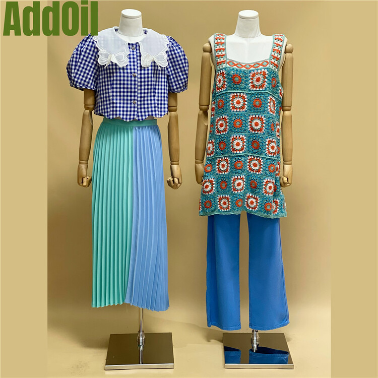 [addoil] doll neck Plaid fashion blouse ys1-8817# zxl