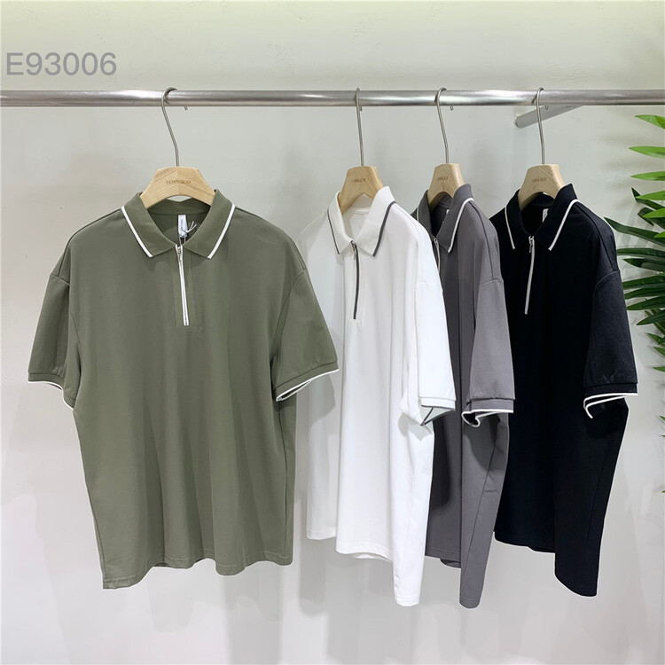 New year in early spring! [Yeji] commuter, versatile, color contrast, loose and comfortable polo shirt e93006# ZZL