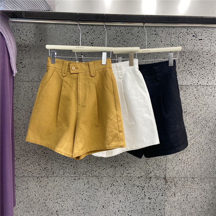 goods in stock! New in early summer! [wuzhinvhai] small and versatile high waist foreign style casual shorts (only shorts) 83007# CLS