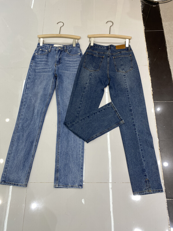 [zicci] Korean straight and versatile back split jeans 106516# jhy