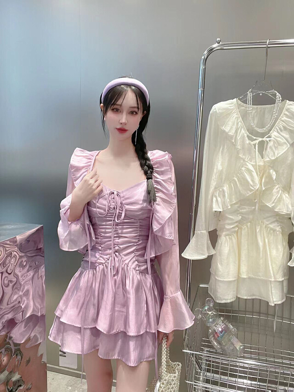 [M & M] Korean slim and slim suspender dress (excluding external matching) 16353# PCZ