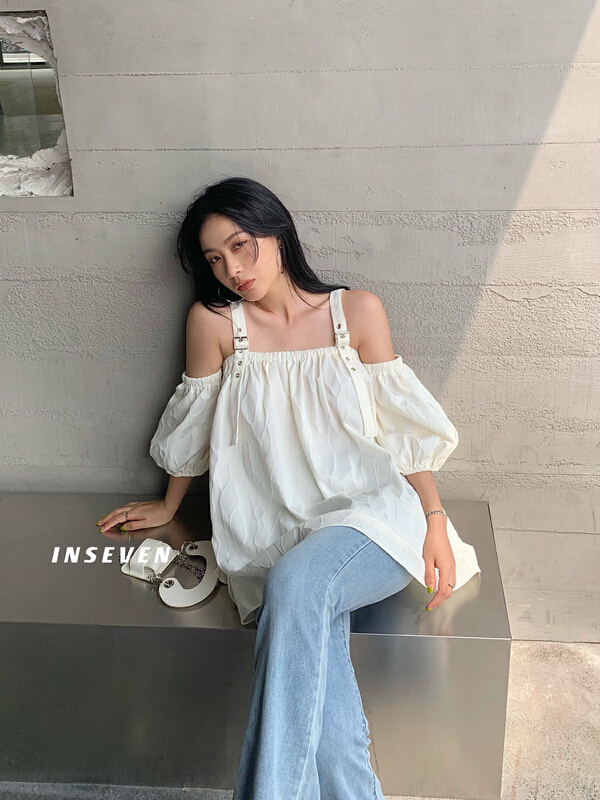 New in early summer! [inseven] Korean design adjustable suspender shirt 26350# ozq