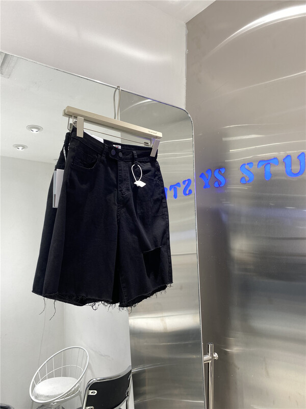 [yuan color] Korean simple and comfortable denim shorts 0310# LSW
