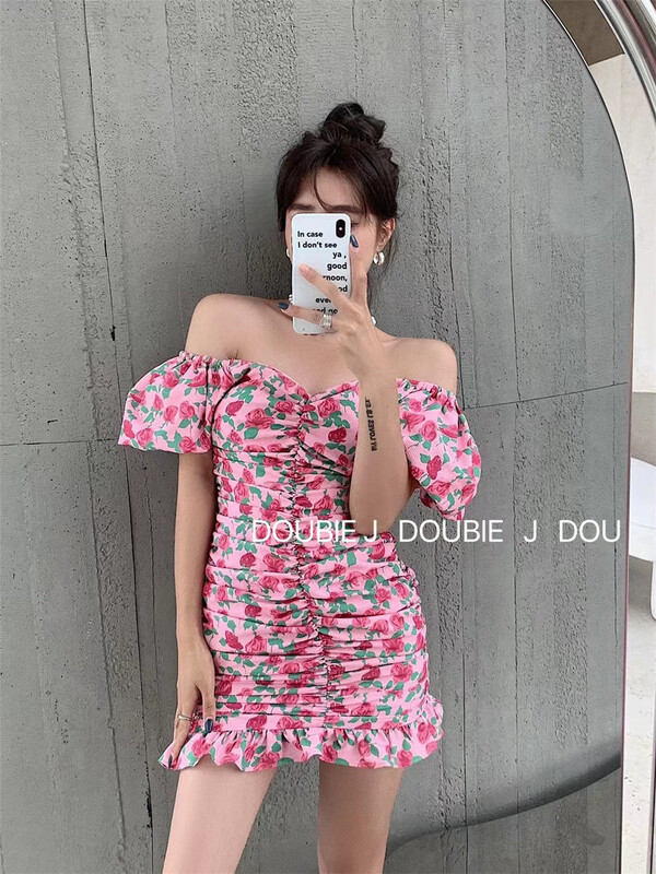 [double. J] net red temperament slim fitting short dress (only dresses) 1839# PCZ