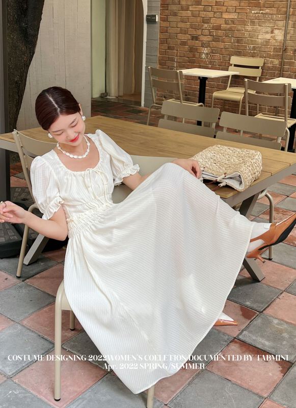 goods in stock! New in early summer! [tabmini] slim waist and versatile dress x19376-a# WPL