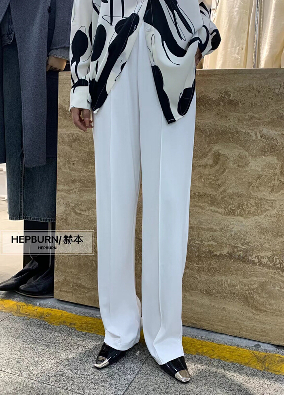 New year in early spring! [Hepburn] wide leg loose and thin casual pants 2251# L