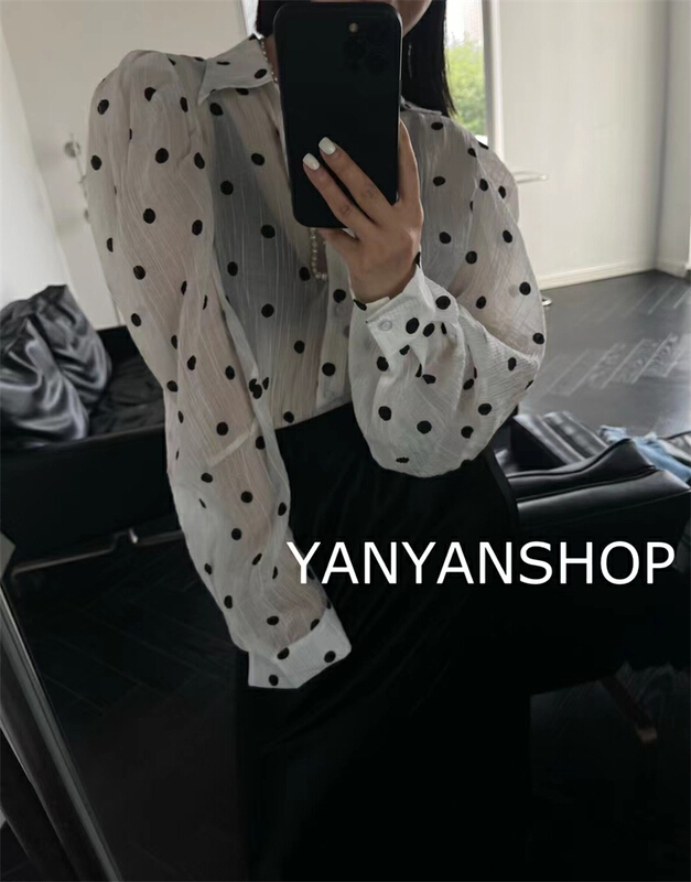 [Yanyan shop] Han's wave point fashion shirt 22037# hyy