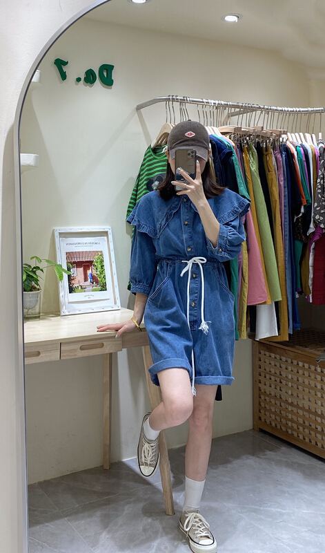 [da. 7] rope tied denim Jumpsuit ys1-2590# LSL