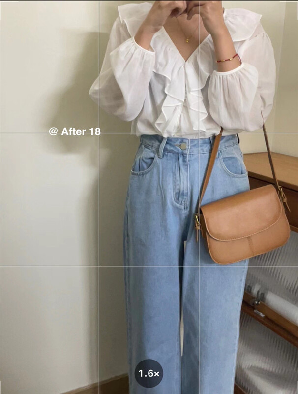 [after 18] Korean version solid color Ruffle V-neck blouse 258# ZSY