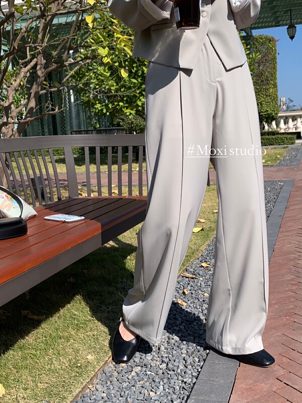 Original price 104.99! New year in early spring! [Moxi] minimalist solid color versatile trousers 58095# XJ