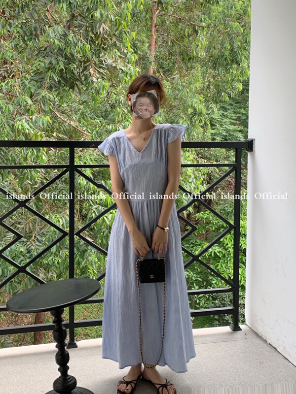 [islands. Island] lattice lady dress dy6082# L