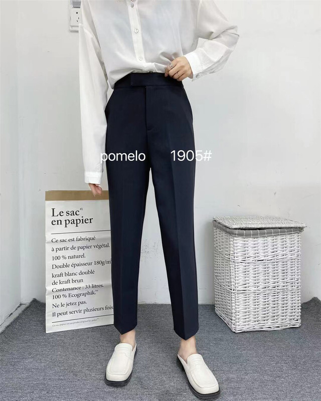New year in early spring! [grapefruit] commuter and versatile 9-point pipe trousers 1905# hjy