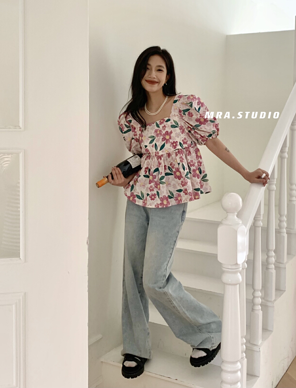 New year in early spring! [MRA] simple and versatile clean high waist SLIM STRAIGHT JEANS lp5537# zxl