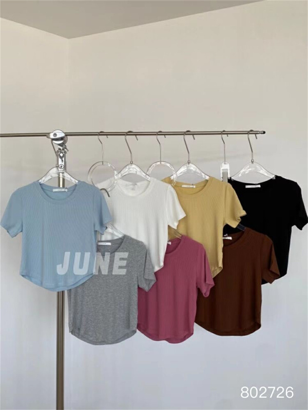 New year in early spring! [June] clean round neck short sleeve T-shirt 802726# XYY