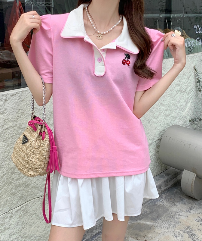 [our] Korean versatile fashion short sleeve T-shirt 9875# LSW