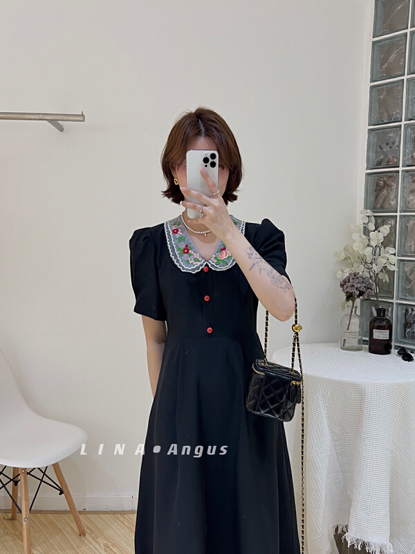 [Lina] slim waist and versatile dress 0157# hjy