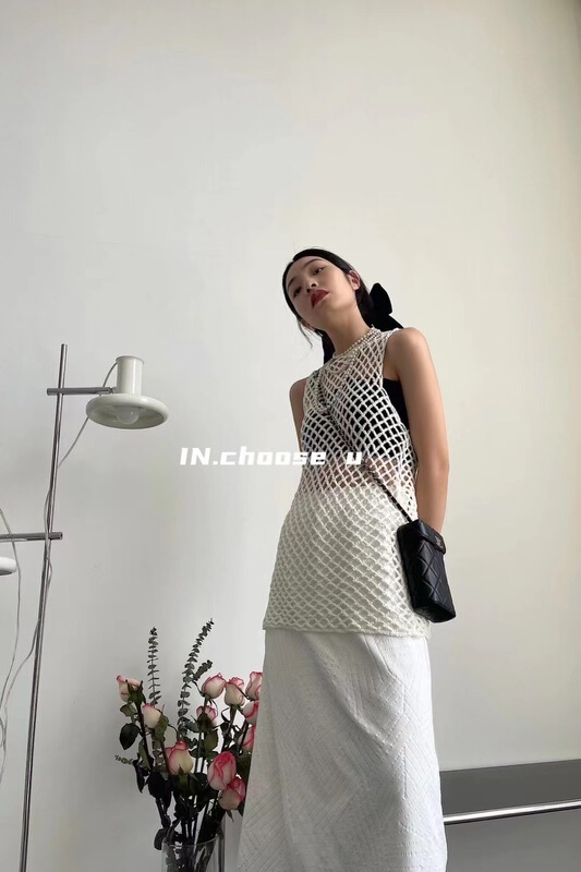 [in. Choose u] woven hollow vest / sling n1688# zxl