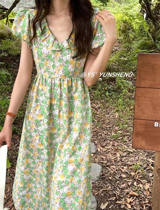 goods in stock! [Yunsheng] floral lady dress ys2-6723# L