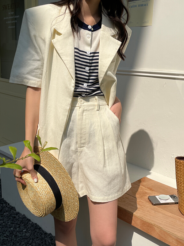 New in early summer! [Hello September] Korean simple casual shorts h2324# CLS