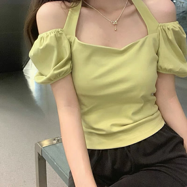[Dai Dai] fashionable and versatile neck hanging shirt ys1-4682# HBx