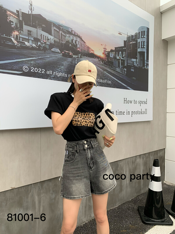 New in early summer! [CC] Korean simple and versatile denim shorts 81001# XYJ