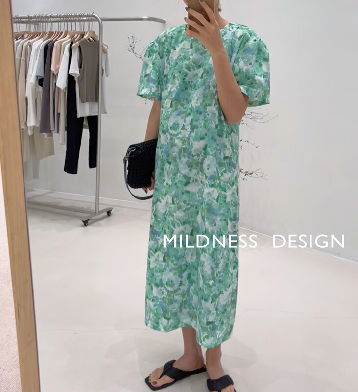 【MILDNESS】法式碎花百搭連衣裙  Y2002#  ZSY