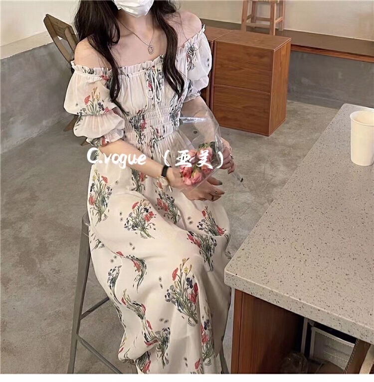 [c.vogue] French one shoulder dress 88850# PCZ