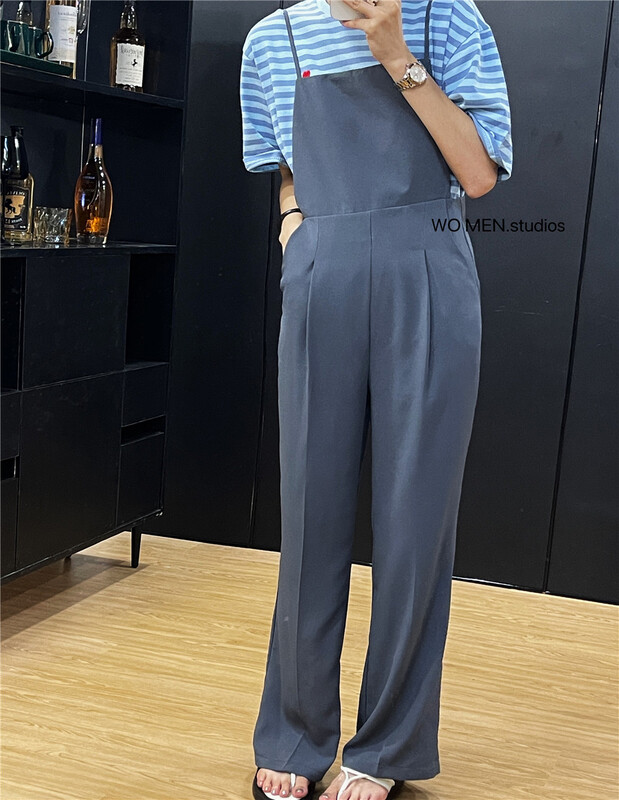 [Wo / men] Korean loose sling Jumpsuit 3385# zxl