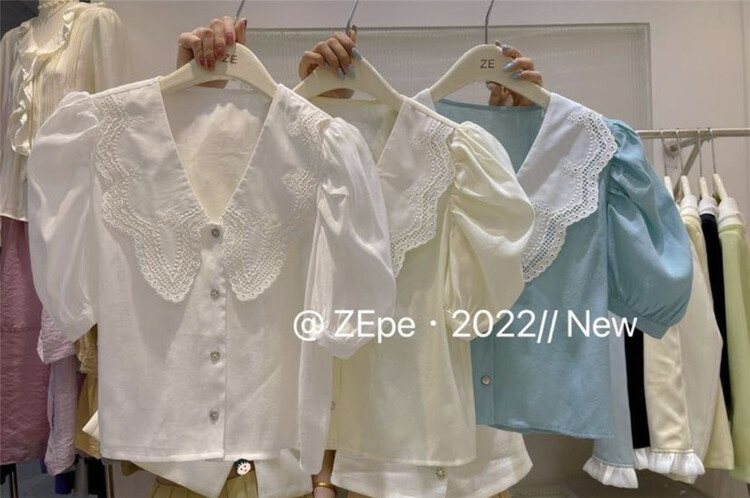 goods in stock! [Ze] single breasted color matching fashion shirt 8290# ll