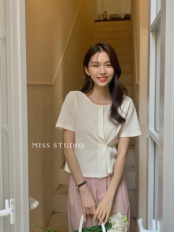 [miss miss miss home] single breasted comfortable Korean small shirt (only small shirts) f2226# ZSY