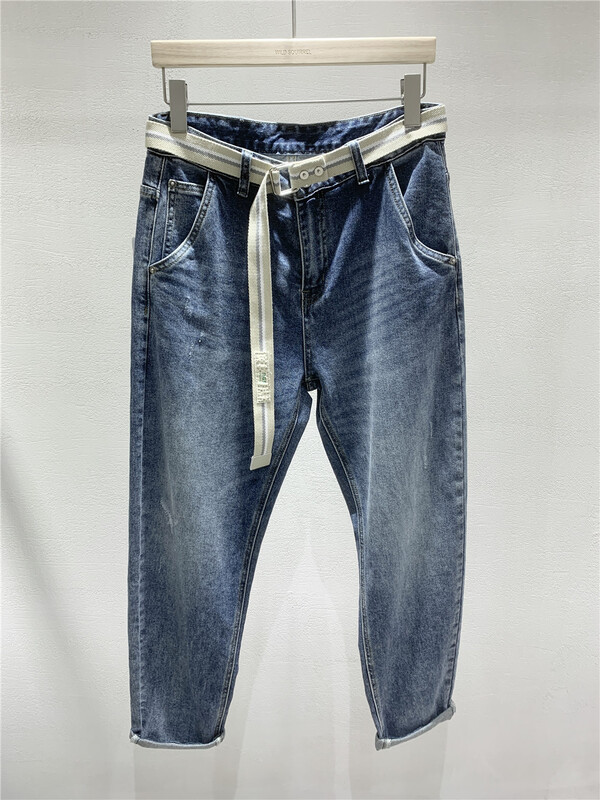 New year in early spring! [wild squirrel] simple, comfortable and versatile jeans (with belt) c20013# ZZL