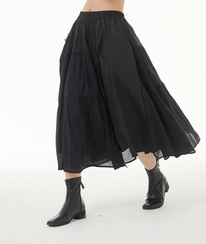 New in early summer! [size] Korean design sense stitching versatile skirt 65966# LSW