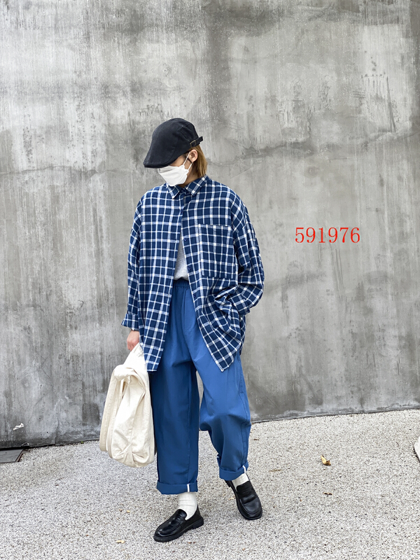 New year in early spring! [fabric] Plaid fashion Korean shirt 591976# XYY
