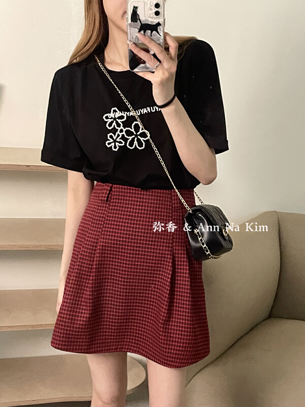 [fragrance] slim plaid a skirt ys1-967# hjy